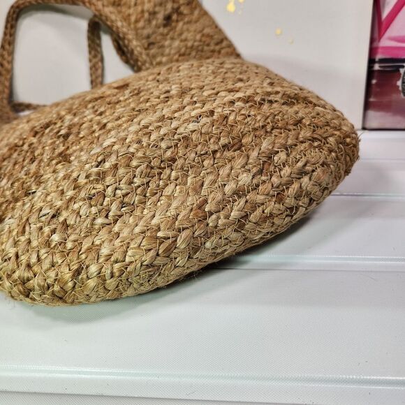 NWT Jute Sequinned Pineapple Medium Tote Crossbody Bag - Picture 9 of 11